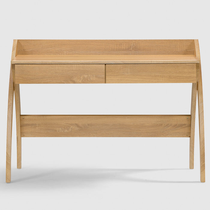 Kids Study Desk in Natural Oak with 2 Drawers for Kids Bedroom, Nursery & Study Area