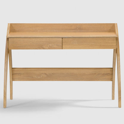 Kids Study Desk in Natural Oak with 2 Drawers for Kids Bedroom, Nursery & Study Area