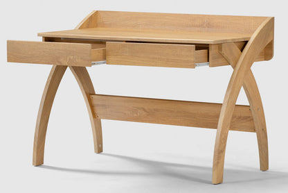 Kids Study Desk in Natural Oak with 2 Drawers for Kids Bedroom, Nursery & Study Area