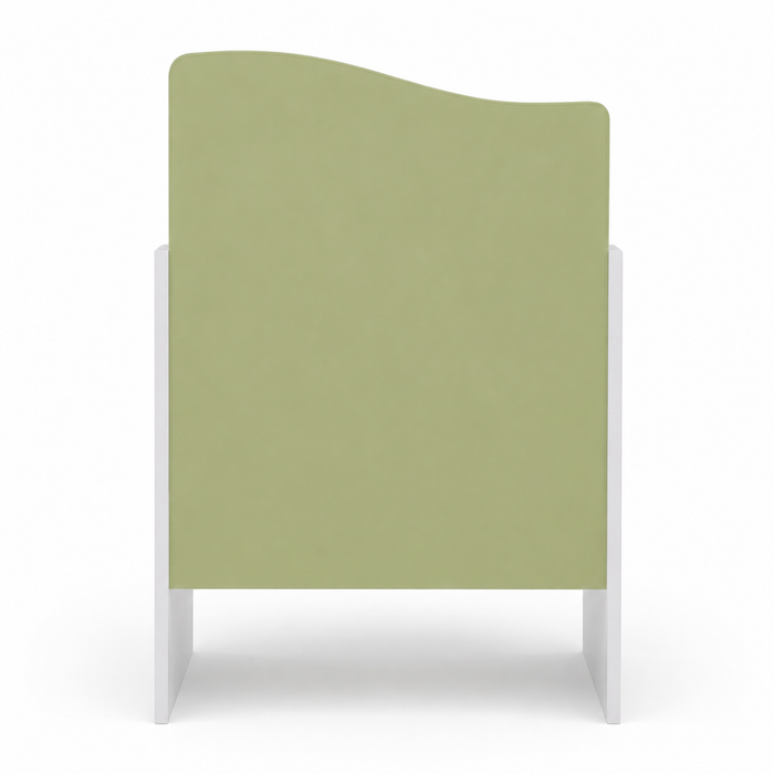 Kids Study Table with Pinboard, Drawer, Writing Desk for Children, Modern Space Saving Bedroom Furniture White and Green