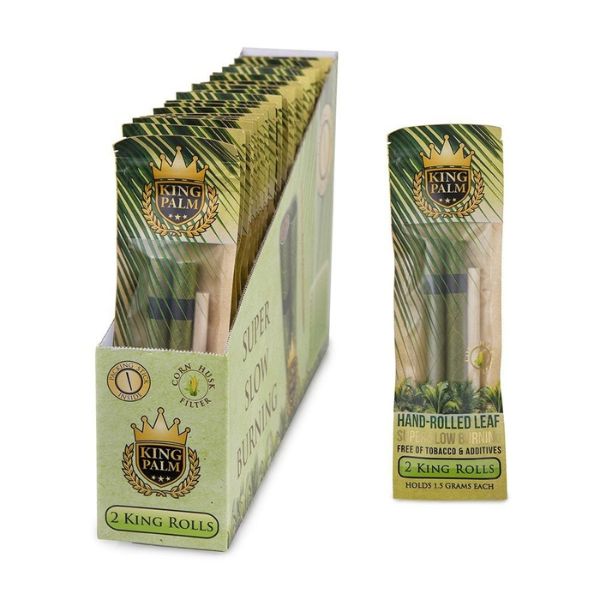 King Palm Hand Rolled Leaf - King Rolls 2pk - INHALCO