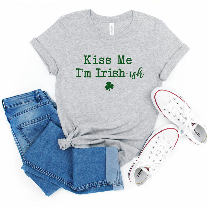 Kiss Me I'm Irish-ish graphic t-shirt, product photo 3