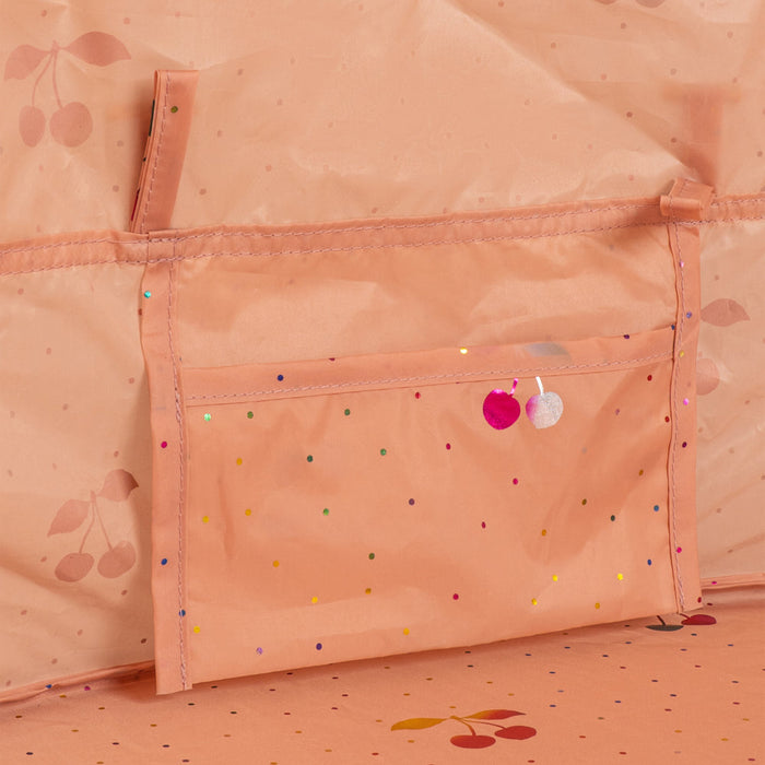 Konges Slojd – Mini Beach Tent Pop Up UV 50+ Lace – Fairy Cherry - Mabel & Fox