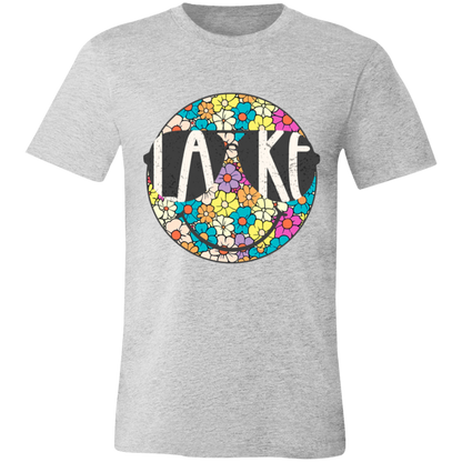 Lake Hippie Smiley graphic t-shirt in Athletic Heather