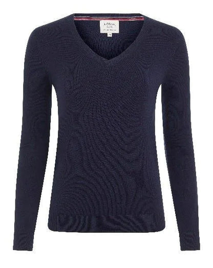 LeMieux Ladies Elite Crew Jumper - Navy - Ladies 8