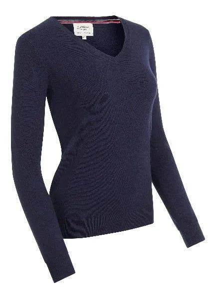 LeMieux Ladies Elite Crew Jumper - Navy - Ladies 8