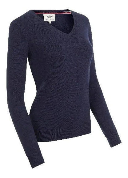 LeMieux Ladies Elite Crew Jumper - Navy - Ladies 8