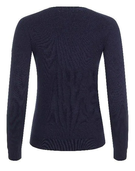 LeMieux Ladies Elite Crew Jumper - Navy - Ladies 8