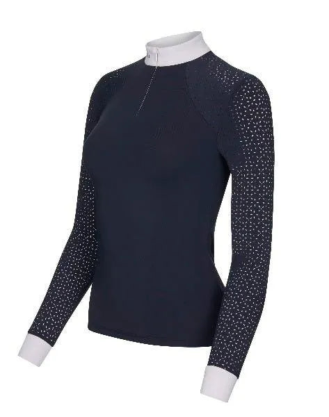 LeMieux Olivia Long Sleeve Show Shirt - Navy - Ladies 6