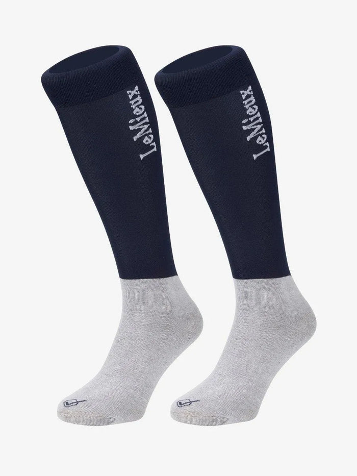 LeMieux Twin Pack Competition Socks - Navy - Small