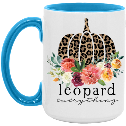 Leopard Everything Pumpkin ceramic coffee mug, product photo 4