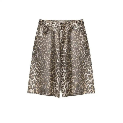 leopard print short