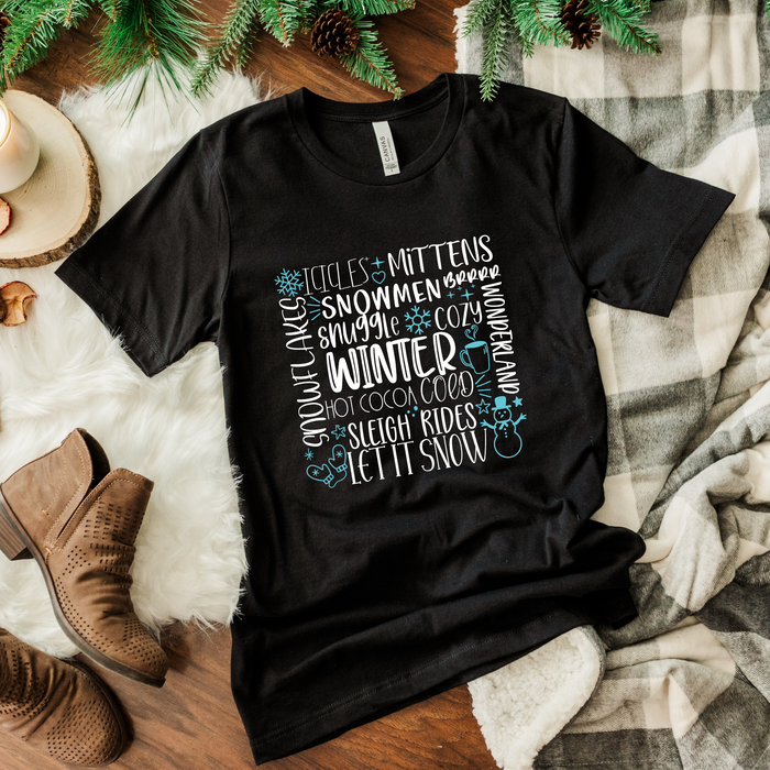 Let It Snow Winter graphic t-shirt