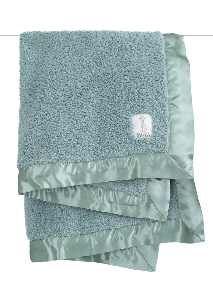 Little Giraffe - Chenille Baby Blanket - Sage