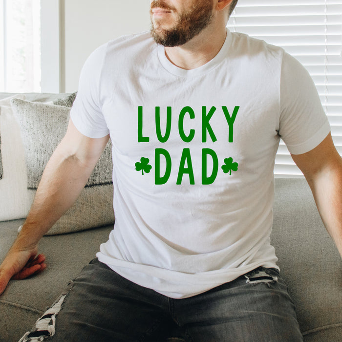 Lucky Dad graphic t-shirt, product photo 2