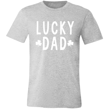 Lucky Dad graphic t-shirt in Athletic Heather