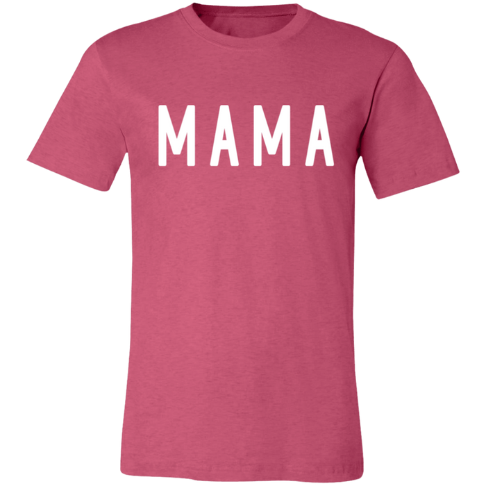 Mama Block graphic t-shirt in Heather Raspberry