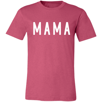Mama Block graphic t-shirt in Heather Raspberry