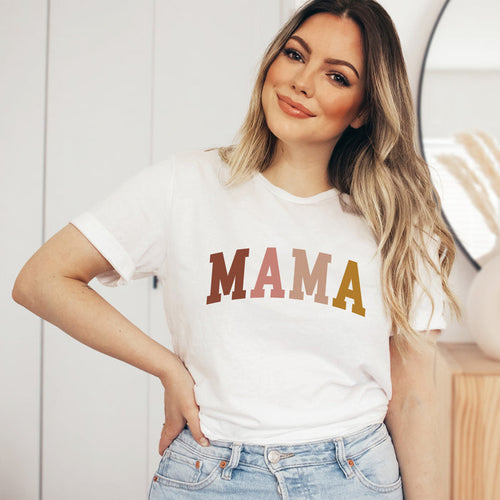 Mama Neutral Color Block graphic t-shirt