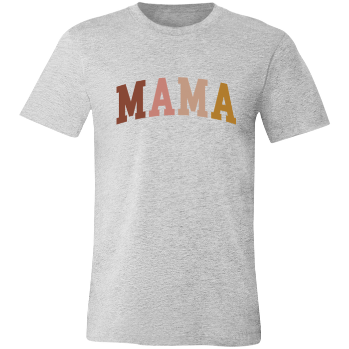 Mama Neutral Color Block graphic t-shirt in Athletic Heather