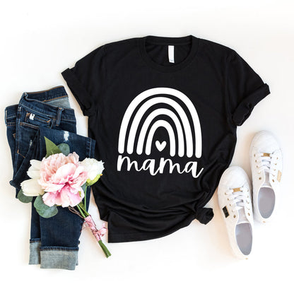 Mama Rainbow graphic t-shirt