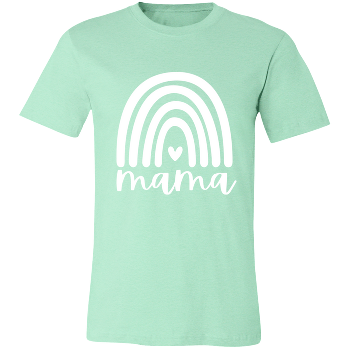 Mama Rainbow graphic t-shirt in Heather Mint