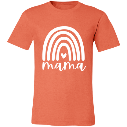 Mama Rainbow graphic t-shirt in Heather Orange