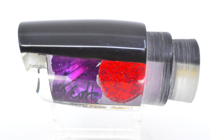 Marlin Magic Lures Purple MOP Black Back Red Eyes Ruckus 12" 7.2oz *DELAMMED*
