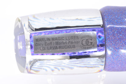 Marlin Magic Purple-Blue Lava Large Ruckus 14" 10oz Vinyl Purple *CHIPPED*