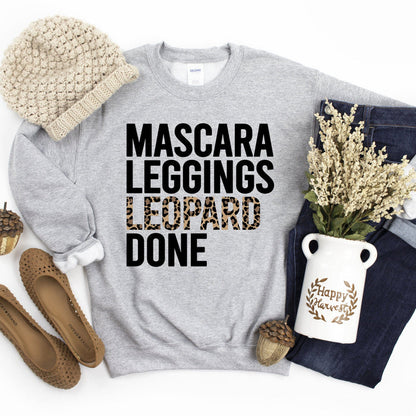 Mascara Leggings Leopard Done crewneck sweatshirt, product photo 2
