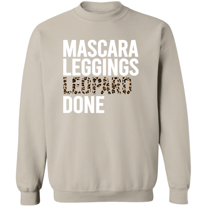 Mascara Leggings Leopard Done crewneck sweatshirt in Sand