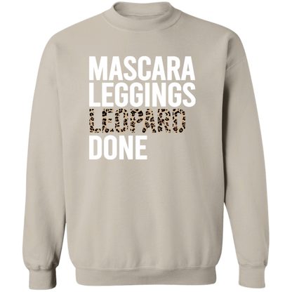 Mascara Leggings Leopard Done crewneck sweatshirt in Sand