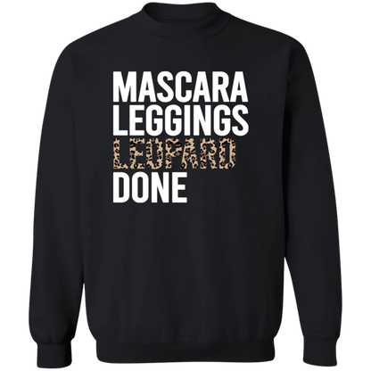 Mascara Leggings Leopard Done crewneck sweatshirt in Black