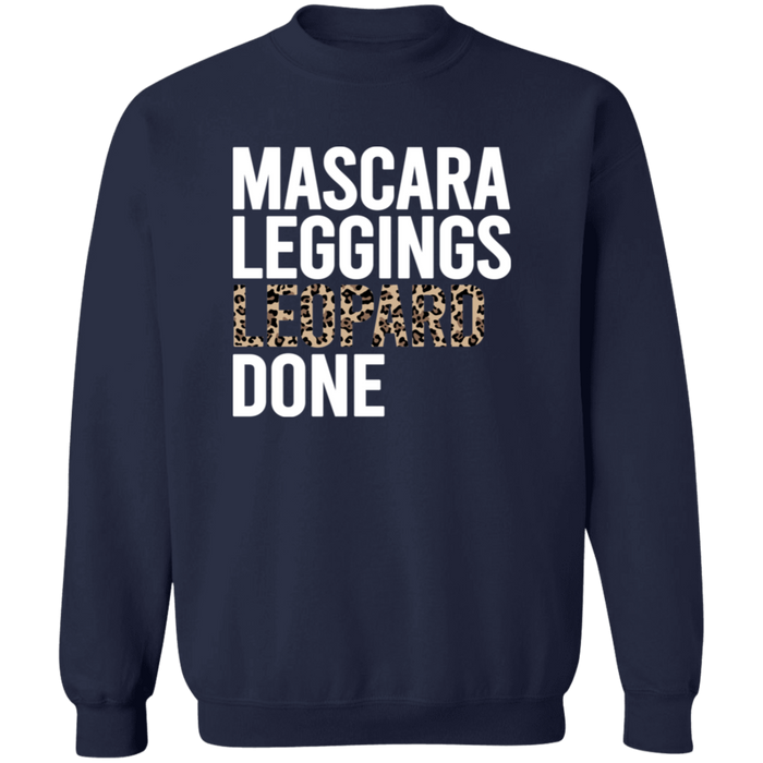 Mascara Leggings Leopard Done crewneck sweatshirt in Navy