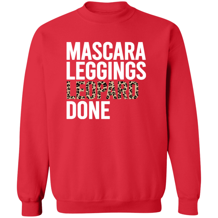 Mascara Leggings Leopard Done crewneck sweatshirt in Red