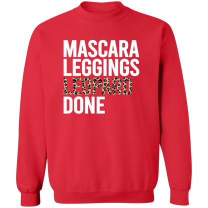 Mascara Leggings Leopard Done crewneck sweatshirt in Red