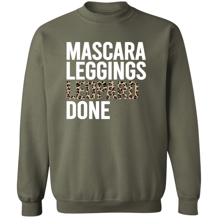 Mascara Leggings Leopard Done crewneck sweatshirt in Military Green