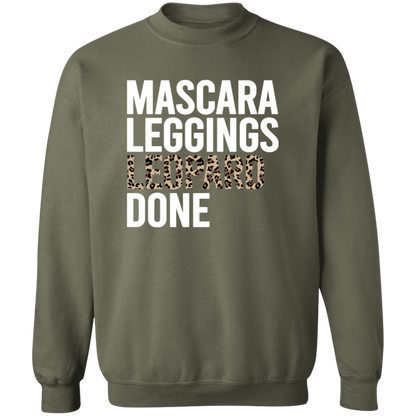 Mascara Leggings Leopard Done crewneck sweatshirt in Military Green