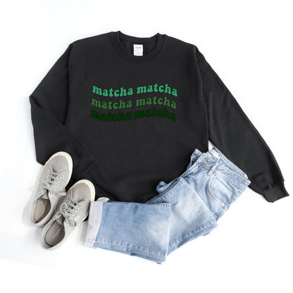 Matcha Wavy crewneck sweatshirt