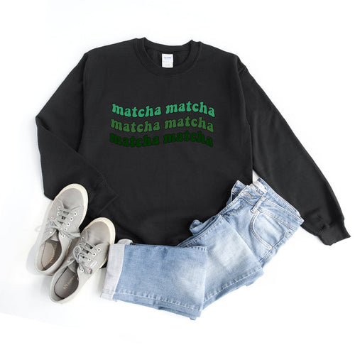 Matcha Wavy crewneck sweatshirt