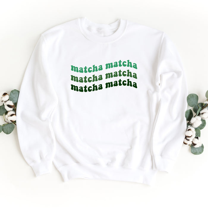 Matcha Wavy crewneck sweatshirt, product photo 2