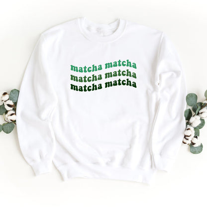 Matcha Wavy crewneck sweatshirt, product photo 2