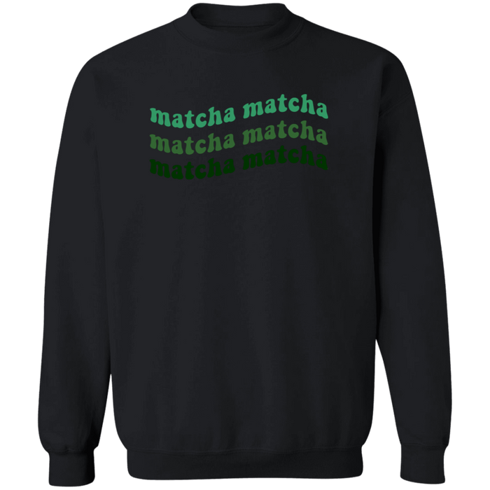 Matcha Wavy crewneck sweatshirt in Black
