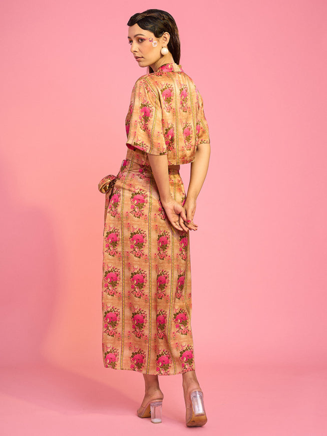 Meerab Drape Skirt and Top