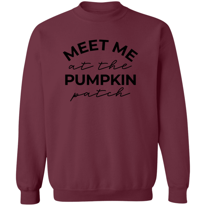 Meet Me At The Pumpkin Patch crewneck sweatshirt in Maroon