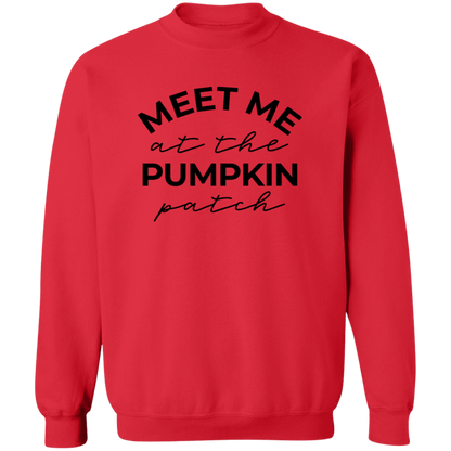Meet Me At The Pumpkin Patch crewneck sweatshirt in Red