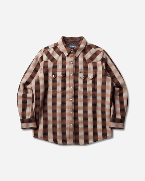 Wrangler Wool Western Shirt Ombre Ombre Shirts Longsleeve Shirt F112387179 Ombre