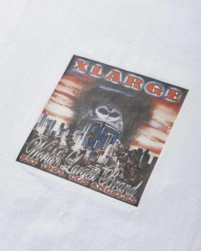 XLARGE GORILLA CDS COVER S/S TEE WHITE T-Shirts Shortsleeve 201261011010 0