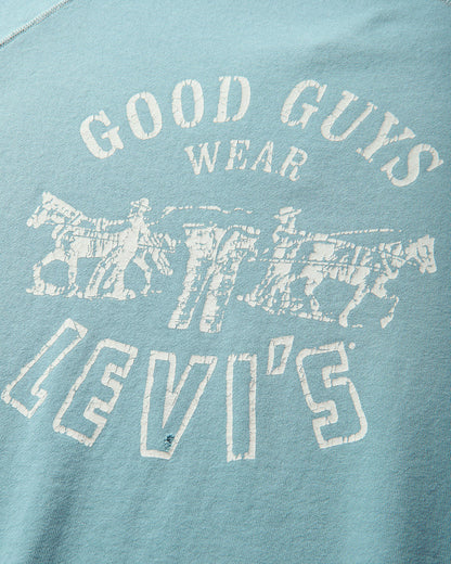 Levi's Lvc LE Good Guys Wear Levis Sweatshirt Blues Blue Sweatshirts Crewneck 006UR 0000