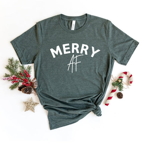 Merry AF graphic t-shirt